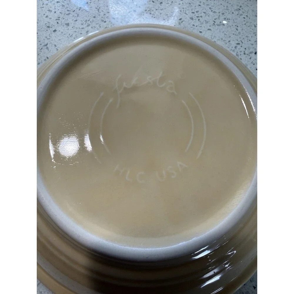 Fiestaware Individual Pasta Serving Bowls 32 oz HL USA Fiesta Ivory Vtg Retired